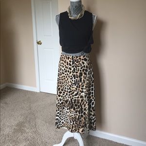 Trendy LANE BRYANT Leopard Pencil Skirt SZ 18